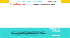 Desktop Screenshot of mexicosewing.com